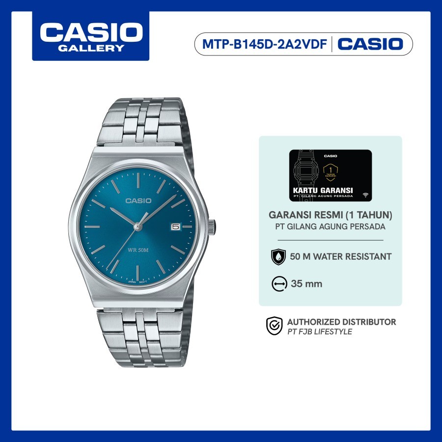 Casio General MTP-B145D-2A2VDF Original Jam Tangan Pria Analog (881k)