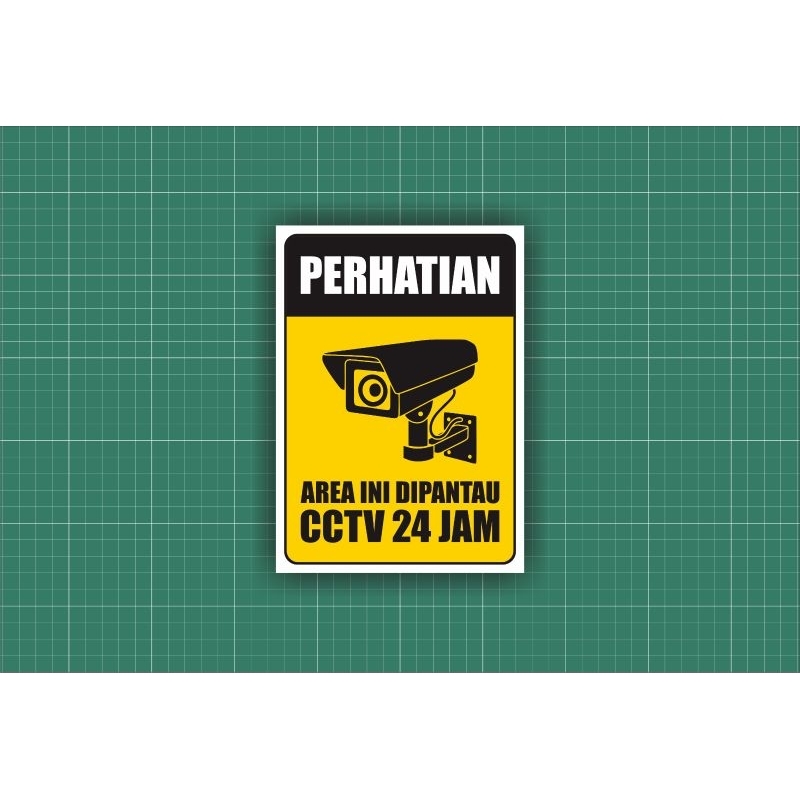 

STICKER VYNIL DI AWAS CCTV