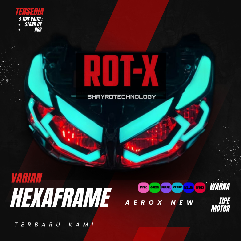 HEXAFRAME AEROX NEW PAKET LENGKAP ALIS STANDBY / RUNNING DAN HEXAFRAME AEROX NEW