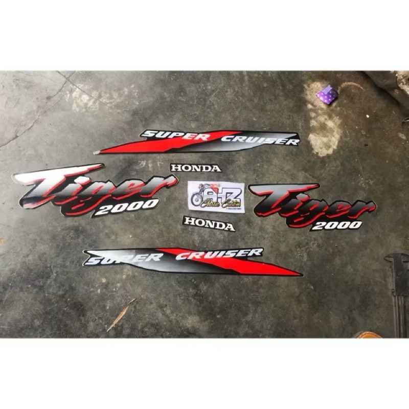Sticker striping tiger lama lawas 2000 stiker tilas super cruiser merah bagus rapih mirip ori