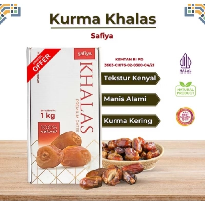 

KURMA KHALAS BY SAFIYA || KURMA KHALAS KEMASAN 1 KG