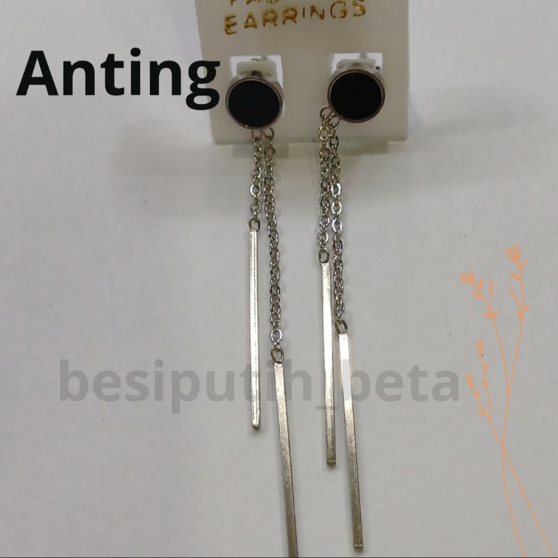 Nting besi putih ambon / anting besi putih