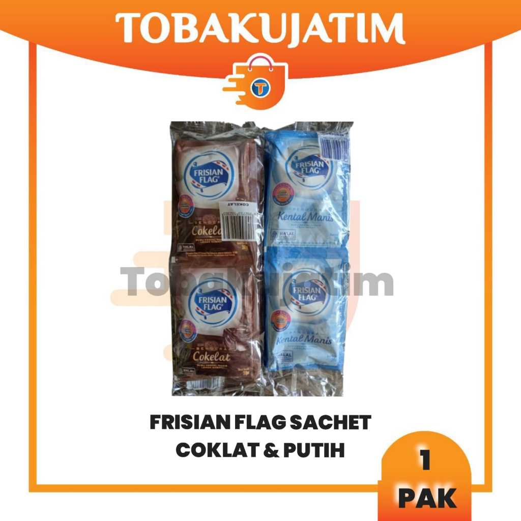 

(1 PAK- 6 SACHET) FRISIAN PUTIH COKLAT susu skm kental manis