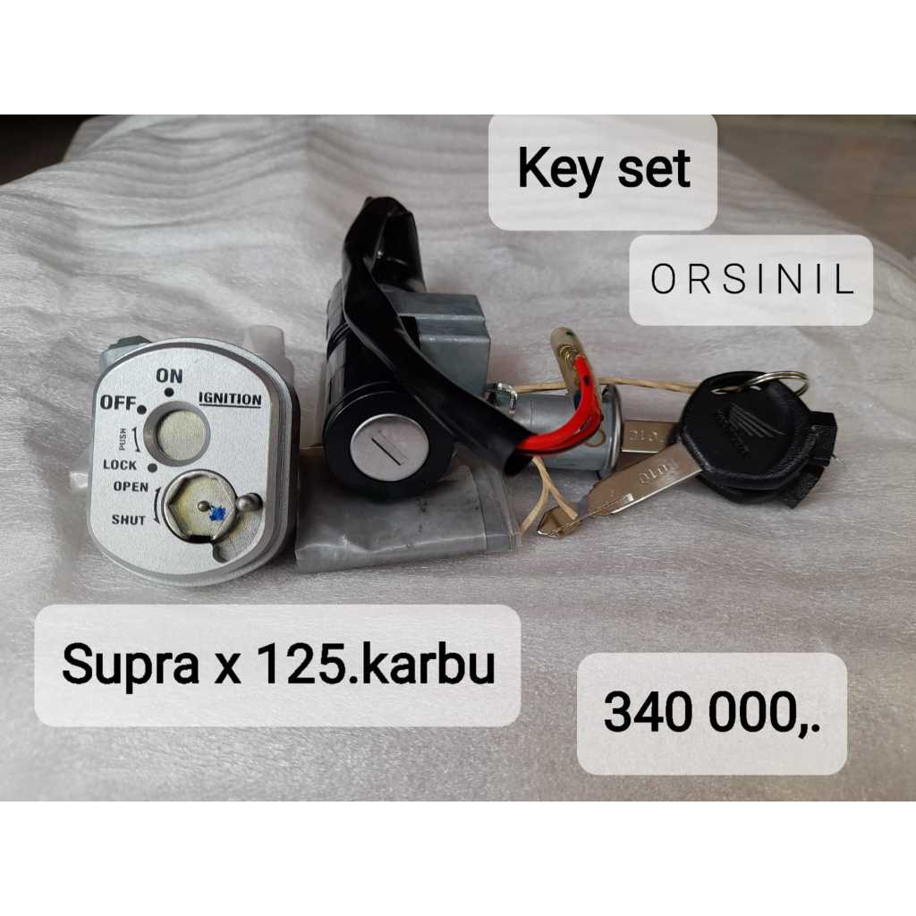 KUNCI MOTOR SET HONDA SUPRA X125 KARBU ORIGINAL