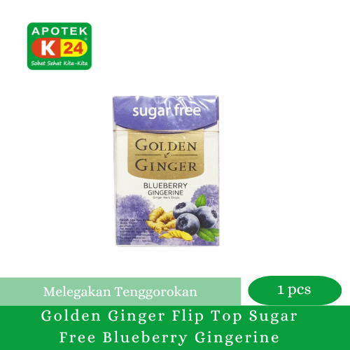 

Golden Ginger Flip Top Sugar Free Blueberry Gingerin 45gr