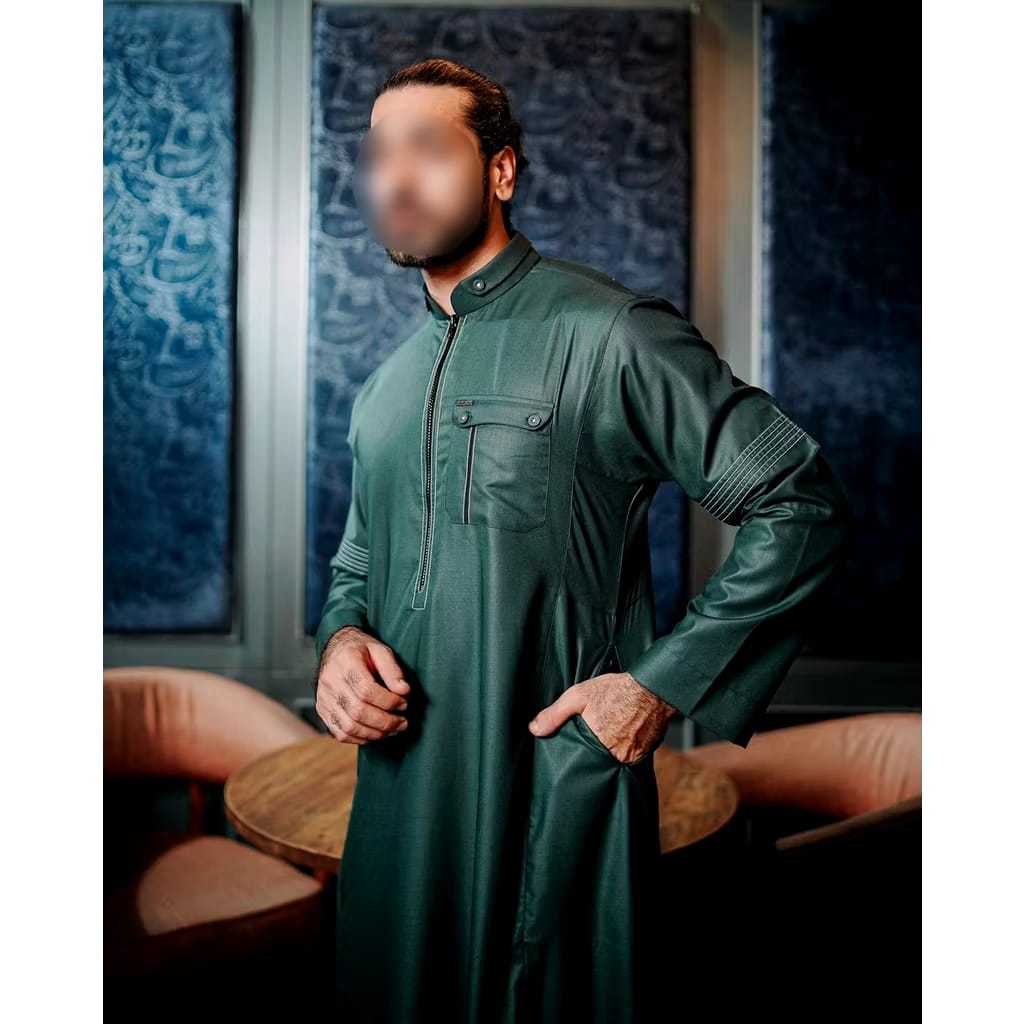 Jubah Gamis Shahama Exclusive SH-054 Zipper