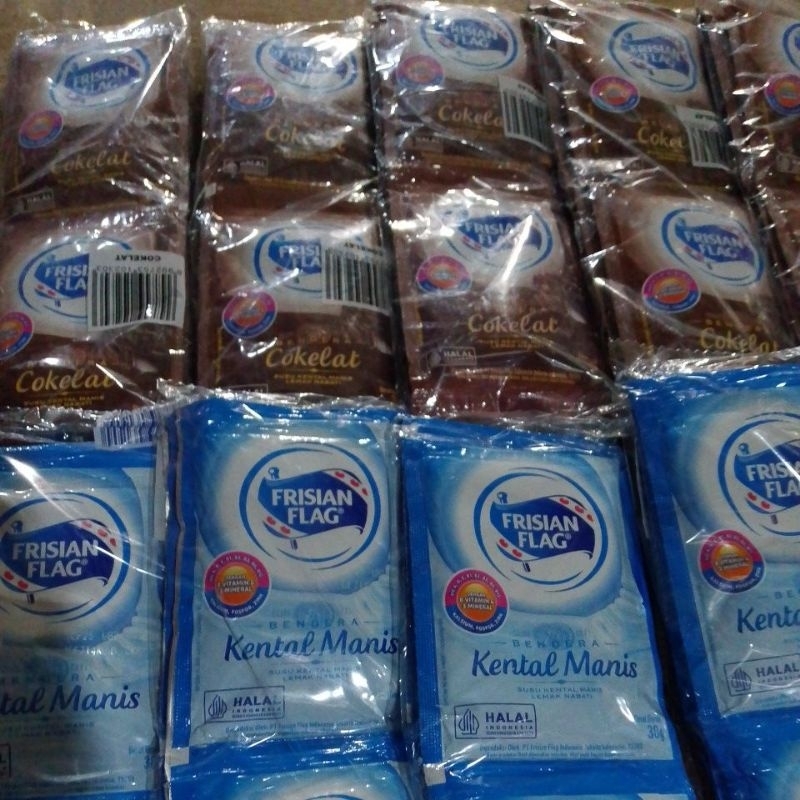 

Frisian flag bendera Kental manis putih dan coklat