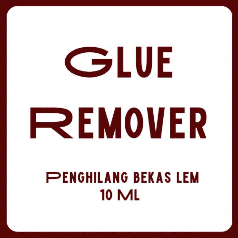 

Glue remover cairan pembersih bekas lem 10ml