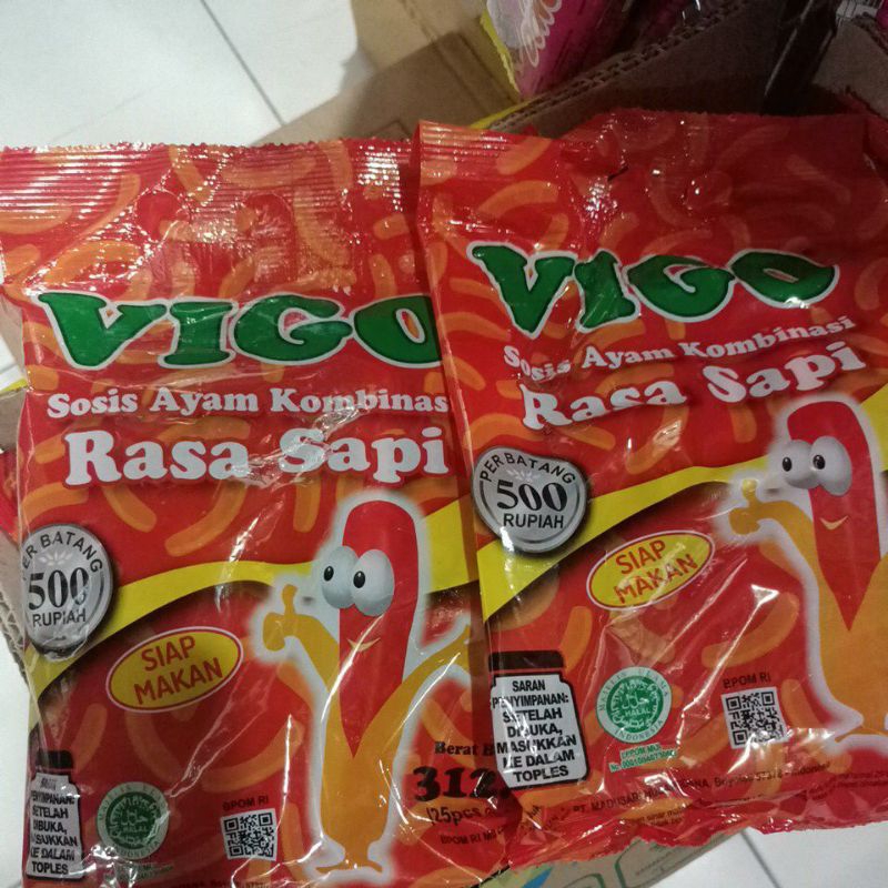 

Vigo sosis sapi 500 isi 25 biji /pack