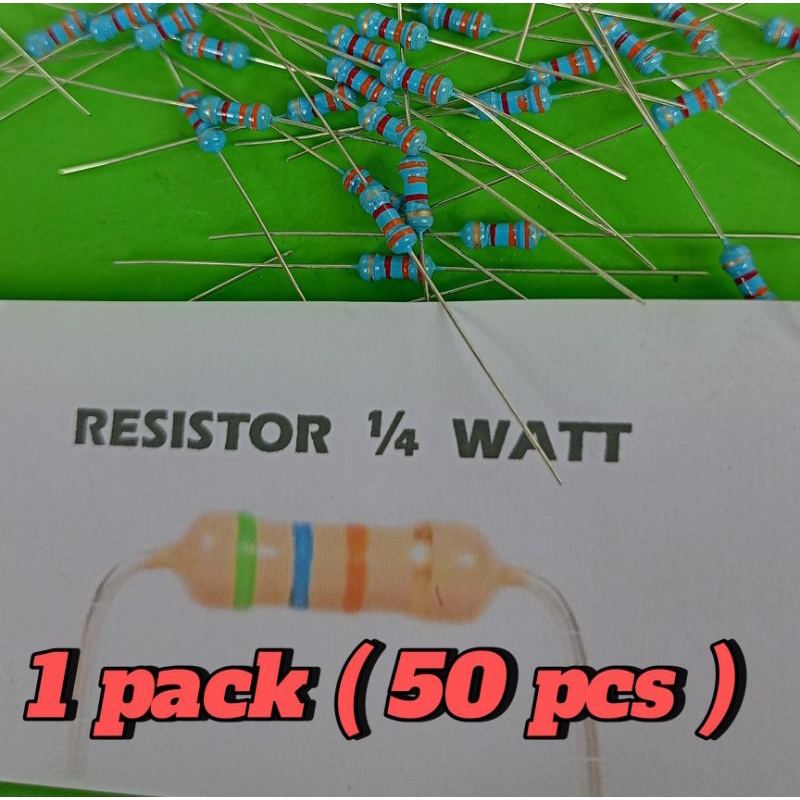 Resistor 3k3 ohm 1/4 watt per 50pcs