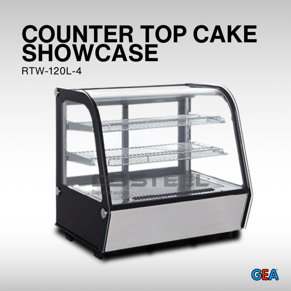 

GEA RTW-120L-4 Counter Top Cake Showcase / Cake Display