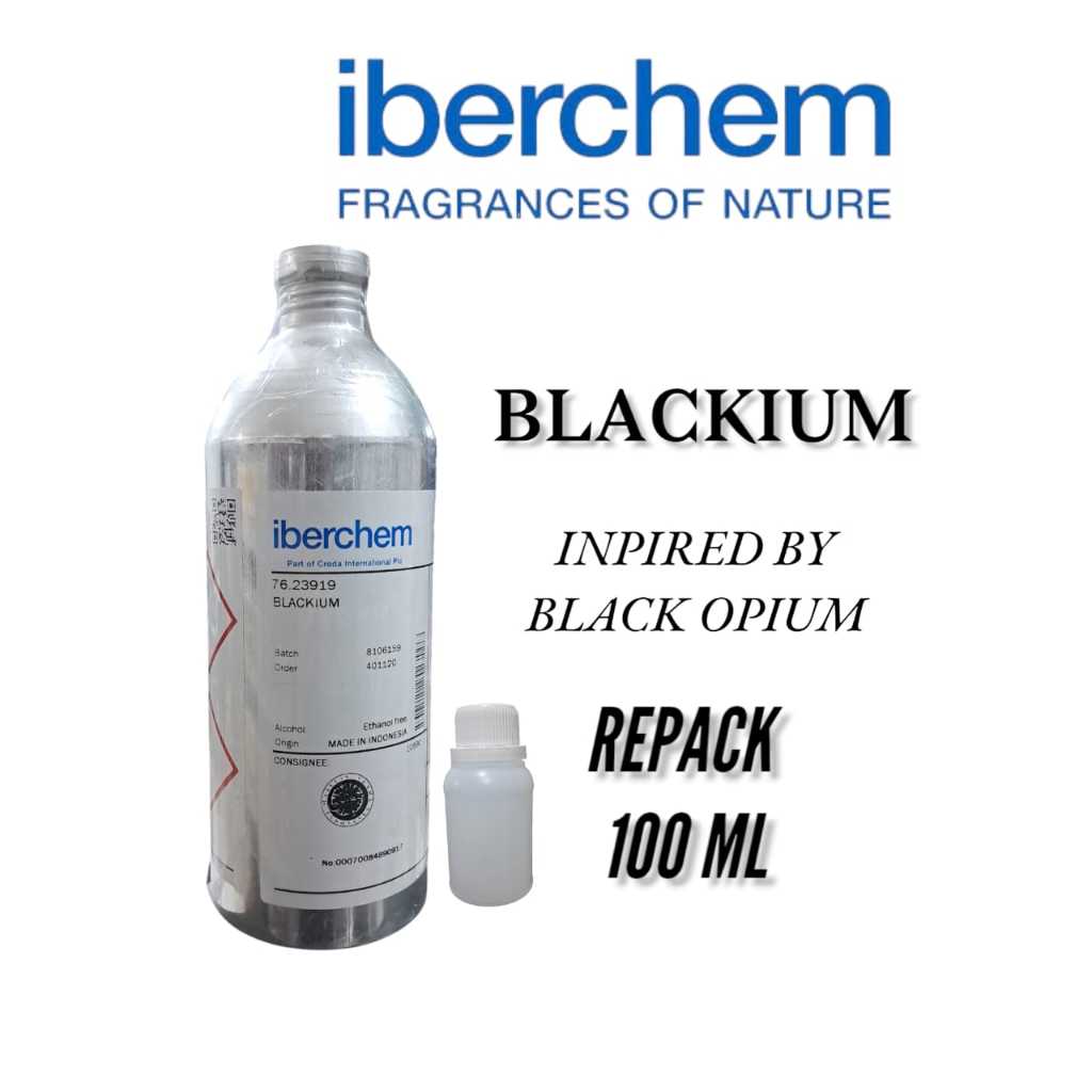 

(100 GR) BLACKIUM BY IBERCHEM REPACK 100 GR. BIBIT PARFUM ORIGINAL. MURNI 100%. HARGA MURAH.