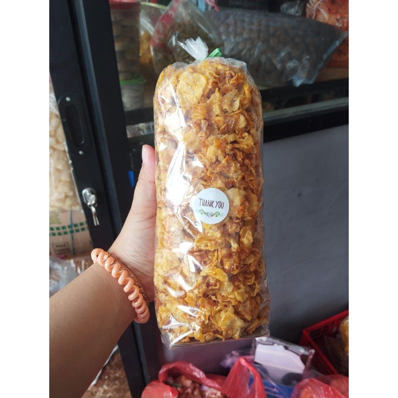 

Emping Jagung Pedas Manis 250gr