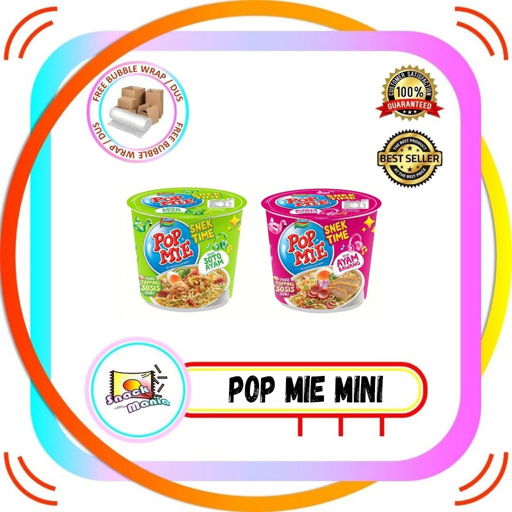 

Pop Mie MINI Mi Gelas Rasa Ayam Bawang | Soto Mi 40 gr Instant Cup Noodle PopMie