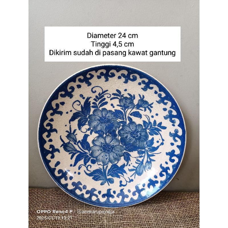 Piring gantung keramik lukis untuk dekorasi hiasan dinding