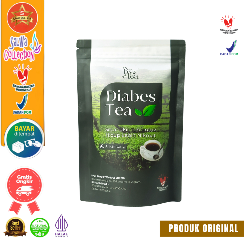 

Teh Diabetes Bye Tea - Herbal Alami Diabetes Penurun Gula Darah isi 20Kantung