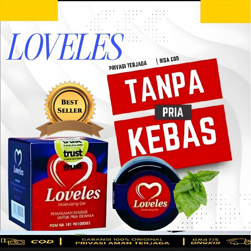 LOVELES  GEL Moisturizing Pria  Asli 100% Original(GARANSI)-OBAT KUAT PRIA OLES TAHAN LAMA-SMOOTHING
