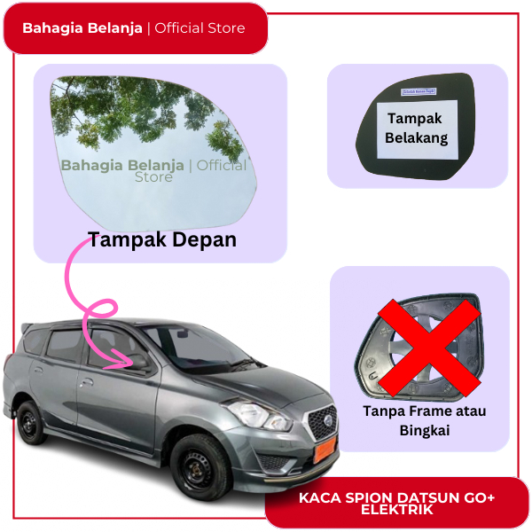 kaca spion Datsun go elektrik mirror kaca spion datsun go+ elektrik panca elektrik kaca cembung isi 