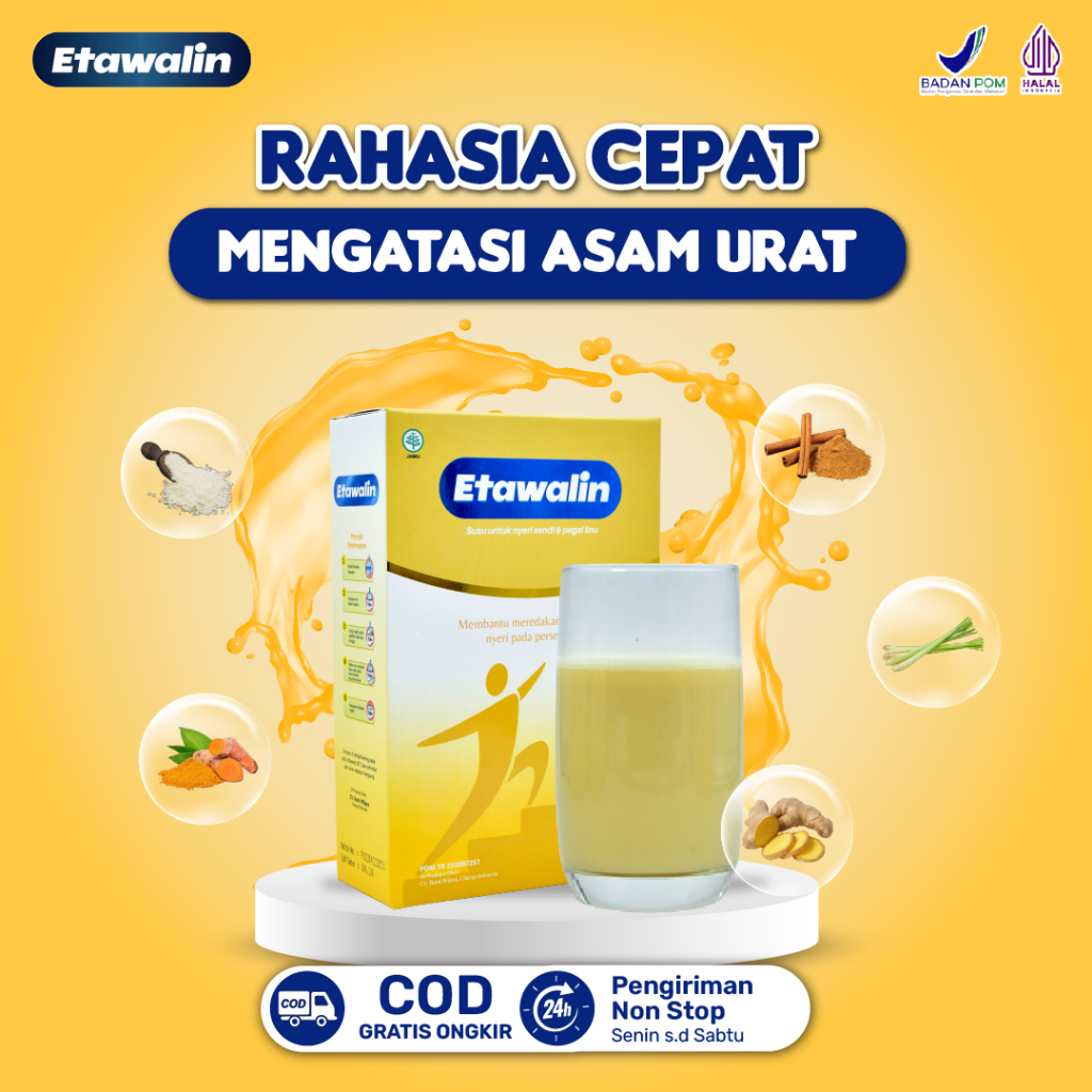 

Etawalin - Susu Kambing Etawa Atasi Nyeri Sendi Rematik Asam Urat Pegal Linu 100% Alami Tanpa Efek Samping