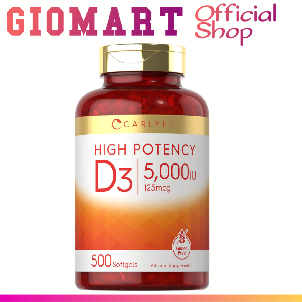 Carlyle Vitamin D3 10.OOOiu Maxx Potency 400s / 5000iu High Potency 500iu