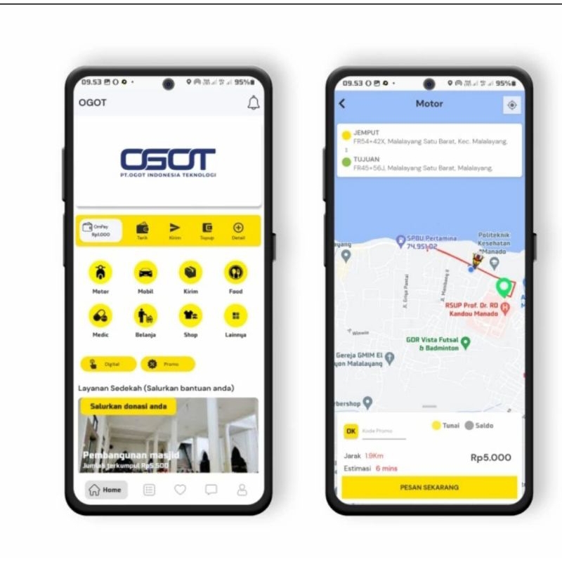 source Code Aplikasi Ojol Full Source Code + installasi