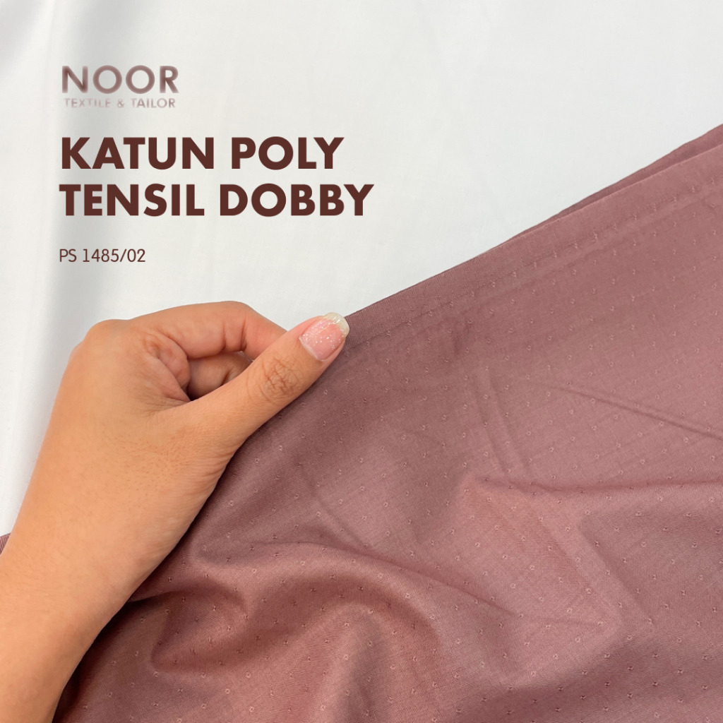 Katun Poly Tensil Dobby POLOS | Bahan Baju Koko | Kemeja Pria | Sarimbit Keluarga TERMURAH METERAN
