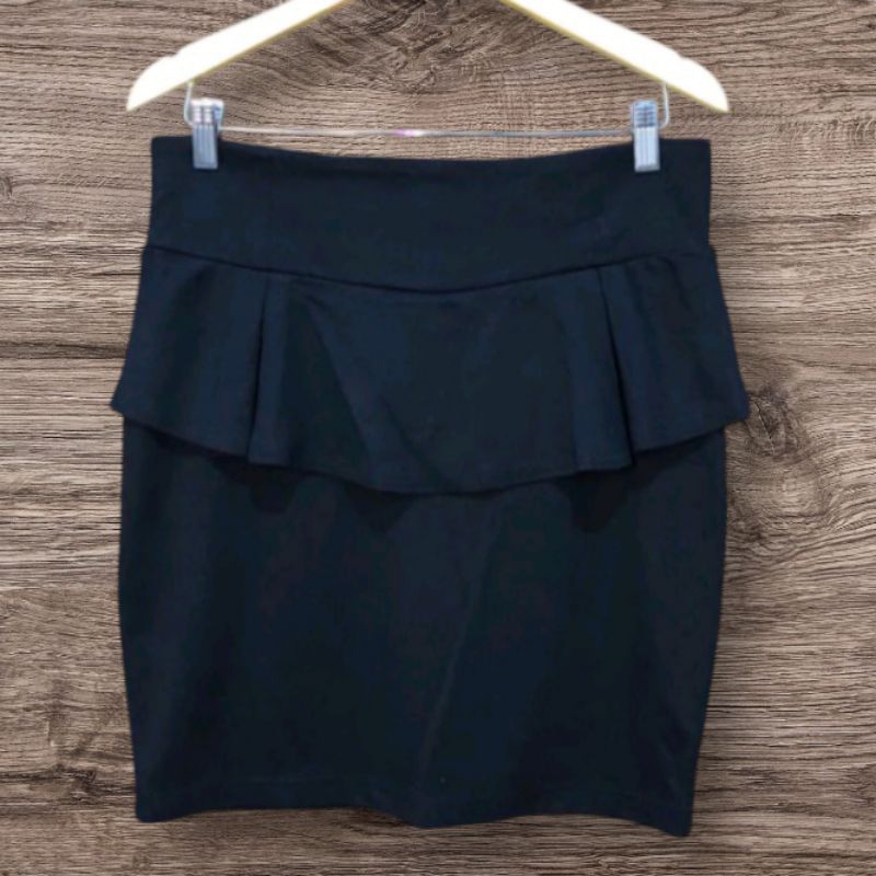 Rok Hitam bahan & Denim