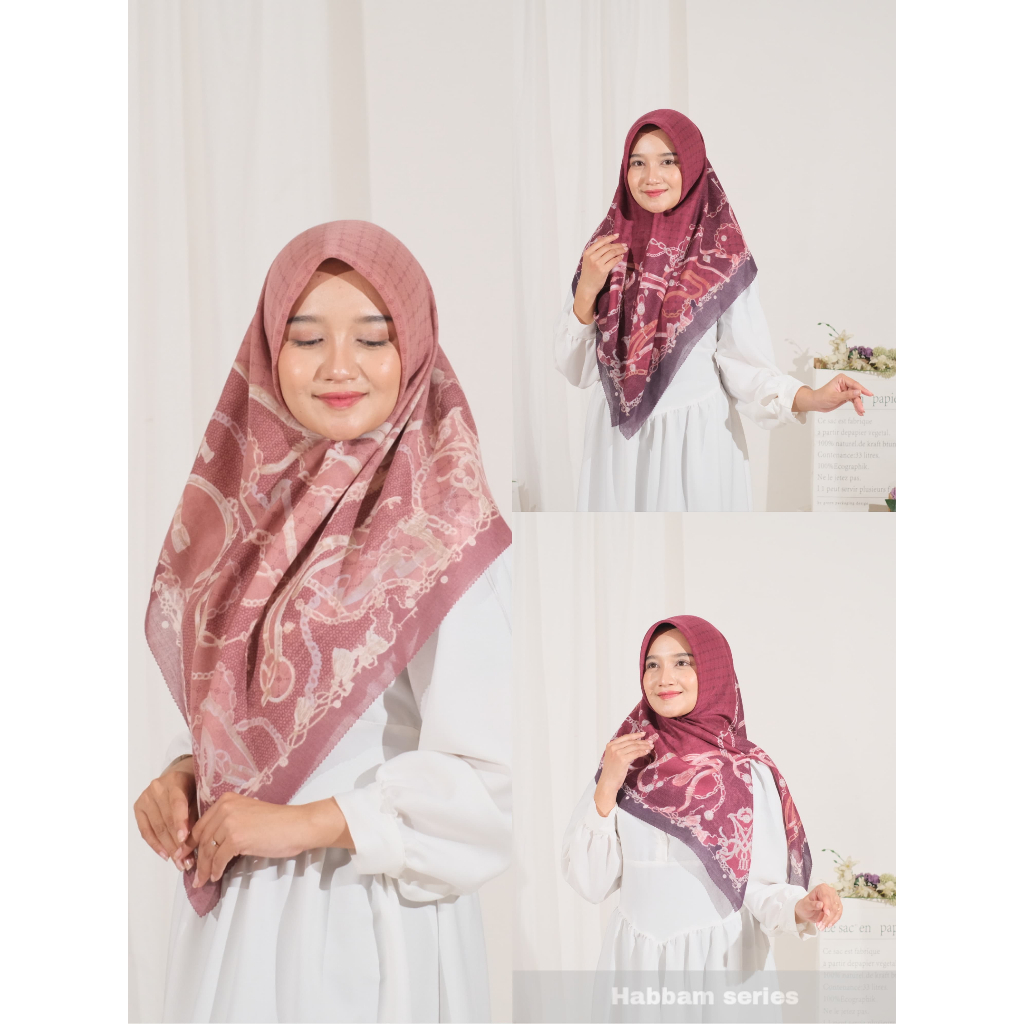 MAKKI HIJAB- HIJAB VOAL MOTIF LUXURY HABBAM SERIES