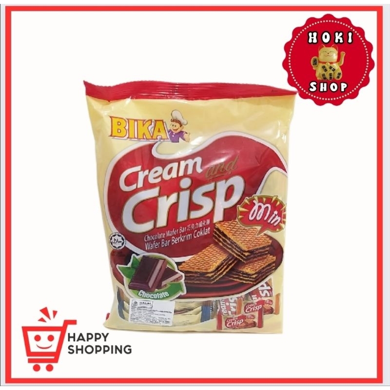 

Bika Cream & Crips 90gr Halal / Wafer Coklat Bika / Snack Import / Bika Boka Cream and Crips