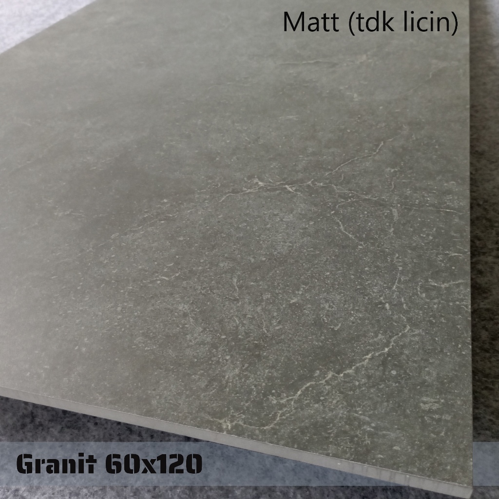 Granit Lantai 60x120 Motif Abu Kehijauan Original Granite Tile Cocok Buat Kamar Mandi