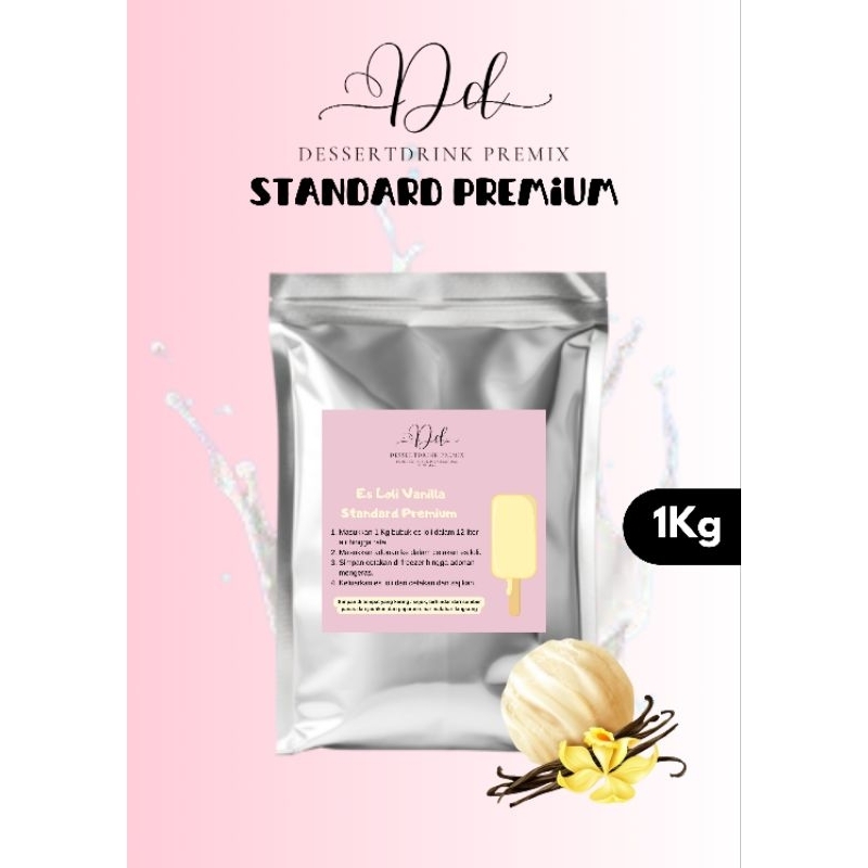 

Bubuk Es Loli Rasa VANILLA 1Kg/1000Gram Standard Premium Dessertdrink Premix Murah / Bubuk Loly Ice / Bubuk Es Loly / Bahan Es Loli / Bahan Es Loly/ Es Loly Homemade / Es Loly Stik / Premik Es Loly / Bubuk Premix Es loli
