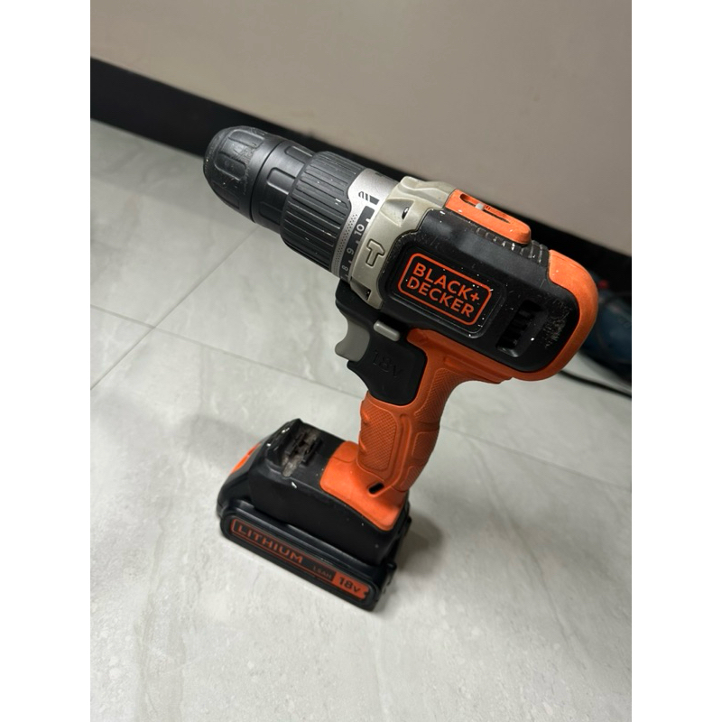 Black Decker bor portable hammer drill cordless preloved
