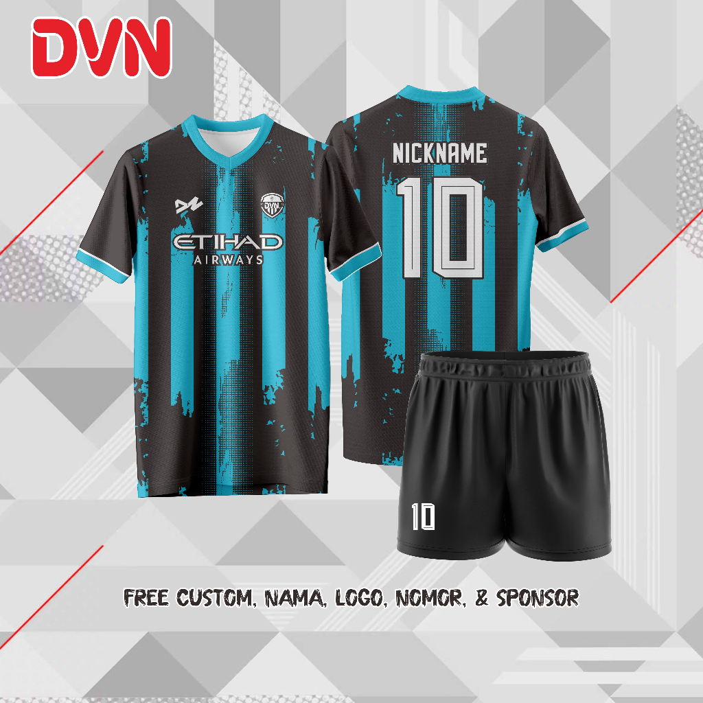 Setelan Jersey Baju Sepakbola Jersey Futsal Custom Sablon Full Printing Bisa Custom Satuan