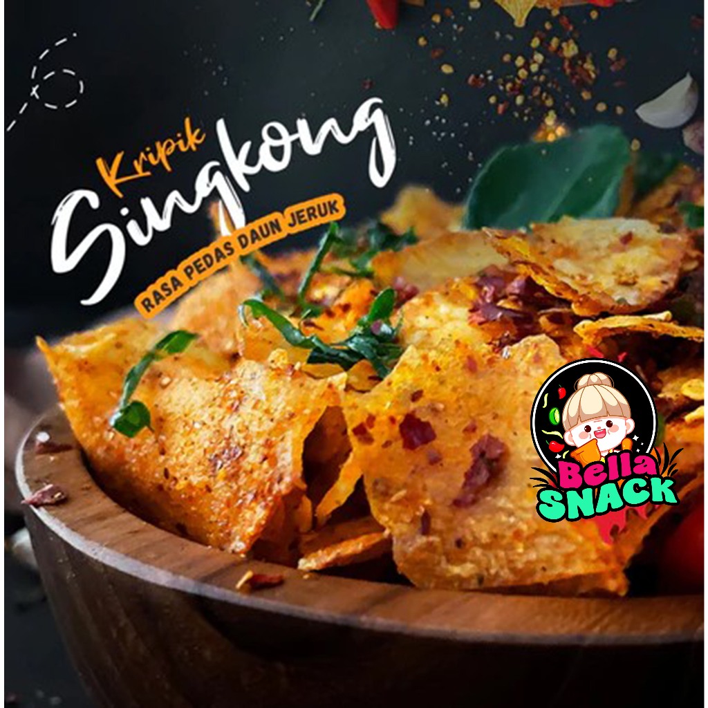 

Keripik singkong pedas daun jeruk