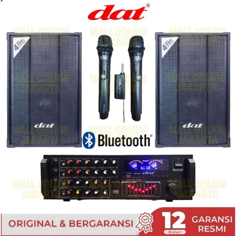Paket karaoke dat 12 inch sound system rumah indoor paketan home theater