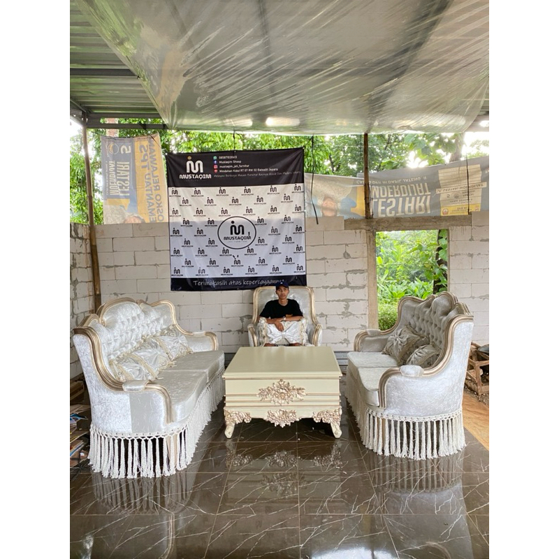 sofa tamu minimalis ukir jepara