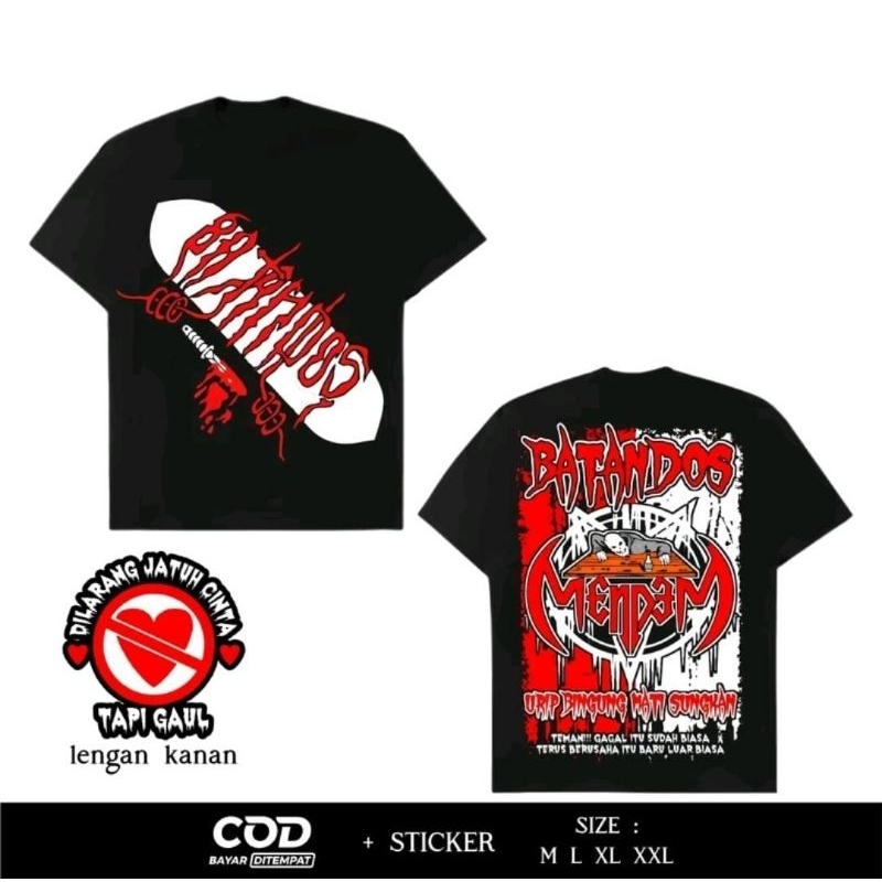 Kaos Distro Batandos Mendem, Urip Bingung Mati Sungkan by Lassofie