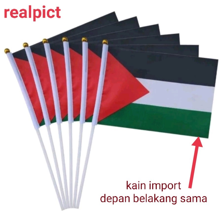 BENDERA TANGAN MINI PALESTINA INDONESIA