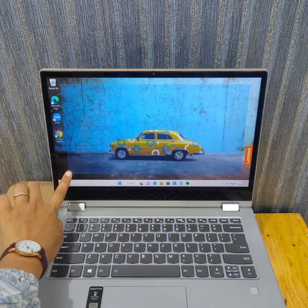 Laptop Lenovo Ideapad C340, Touchscreen, FlipX360, Amd Ryzen 3 - 3200U, Ram 8 / 256Gb, Backlight