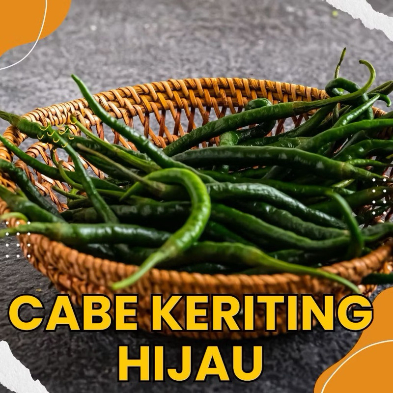 

FLASH SALE PANEN - 1KG CABE KERITING HIJAU - CABE IJO