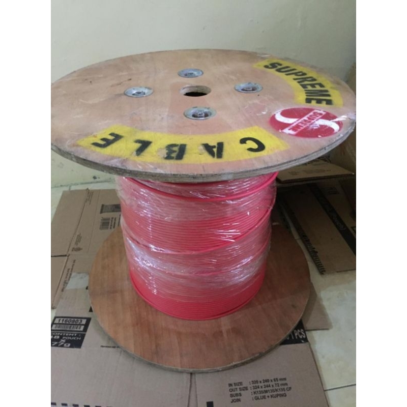 Kabel Solar Dc Pv Solar 1X6Mm Merk Supreme - Merah