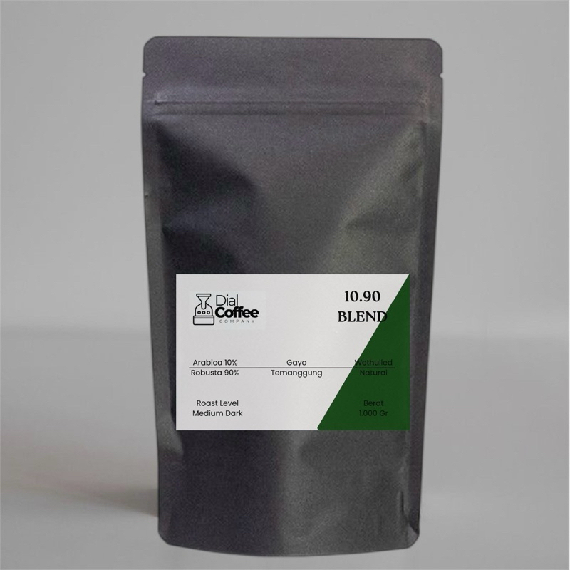 

200 Gram Biji Kopi 10.90 Arabica Robusta Roasted Beans Kopi Susu Blend