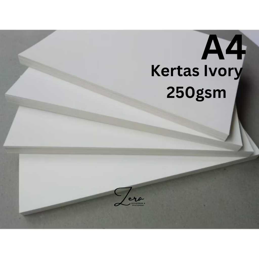 

(10 Lembar) Kertas Ivory 250 Gsm Ukuran A4 21 cm X 29.7 cm Banjarmasin Kalimantan Selatan