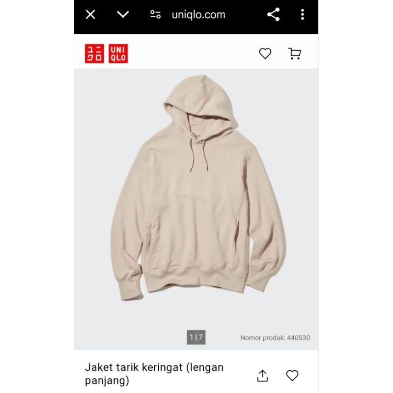 UNIQLO HOODIE PULLOVER UNISEX