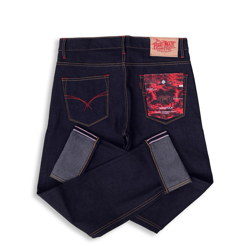 raw denim harga pelajar THE HAND MADE DENIM ORIGINAL artikel tarantula sanforized salvadge accent re