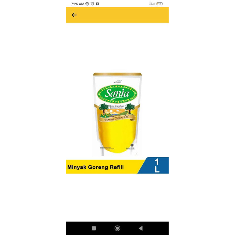 

minyak goreng sania kemasan 1 liter