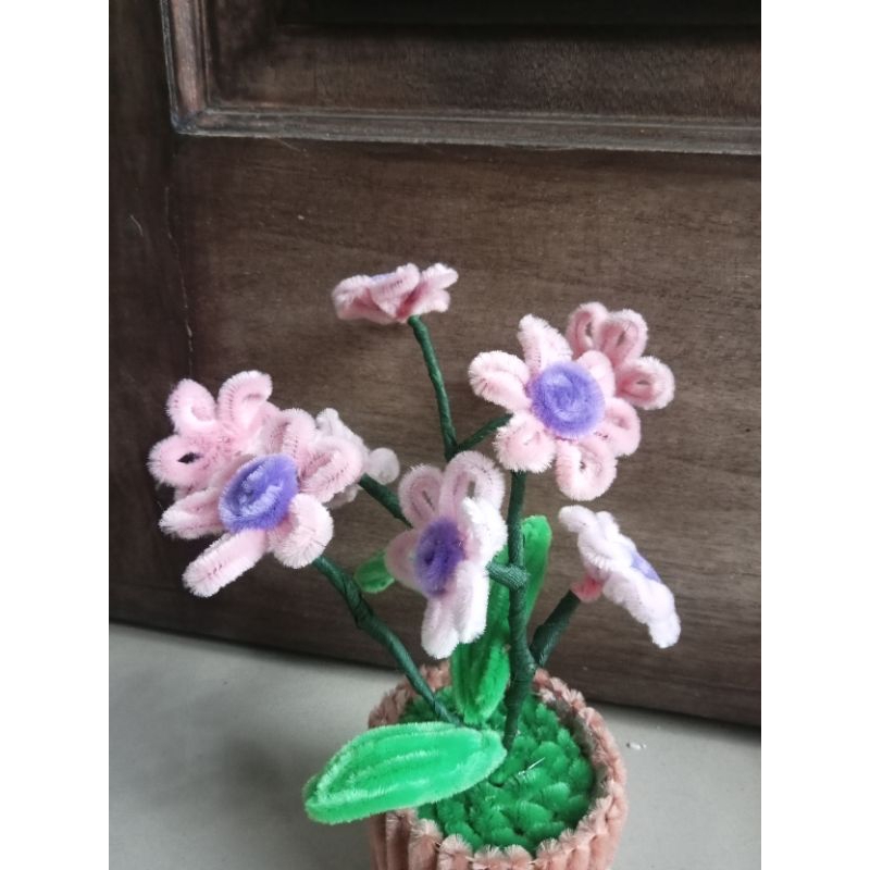 bunga hias kawat bulu / bunga kawat bulu /bunga hias kawat mercy / bunga hias viral / bunga hias uni