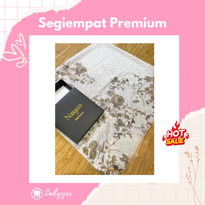 Hijab Motif Premium by Nasywa Hijab Pakai Box || Jual Murah