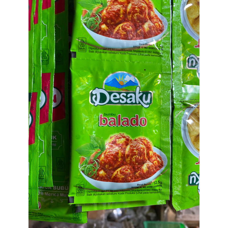 

Desaku Balado | Bumbu balado | 1 renceng isi 10