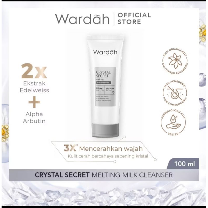 Wardah white secret milk cleanser